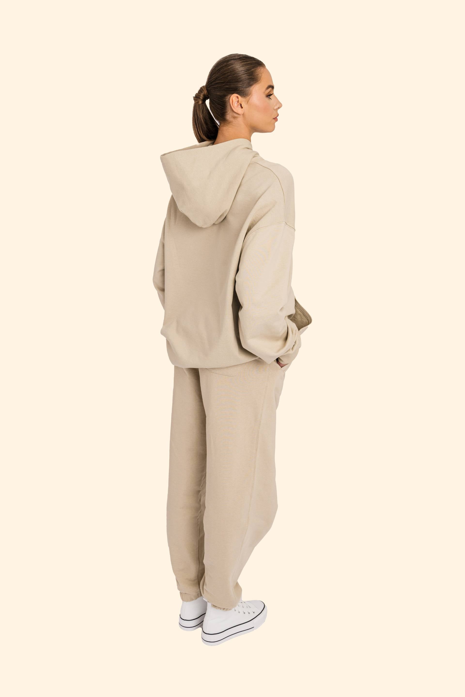 Atlas Dryvault Unisex Boxy Dry Handfeel Hoodie - Desert Dust