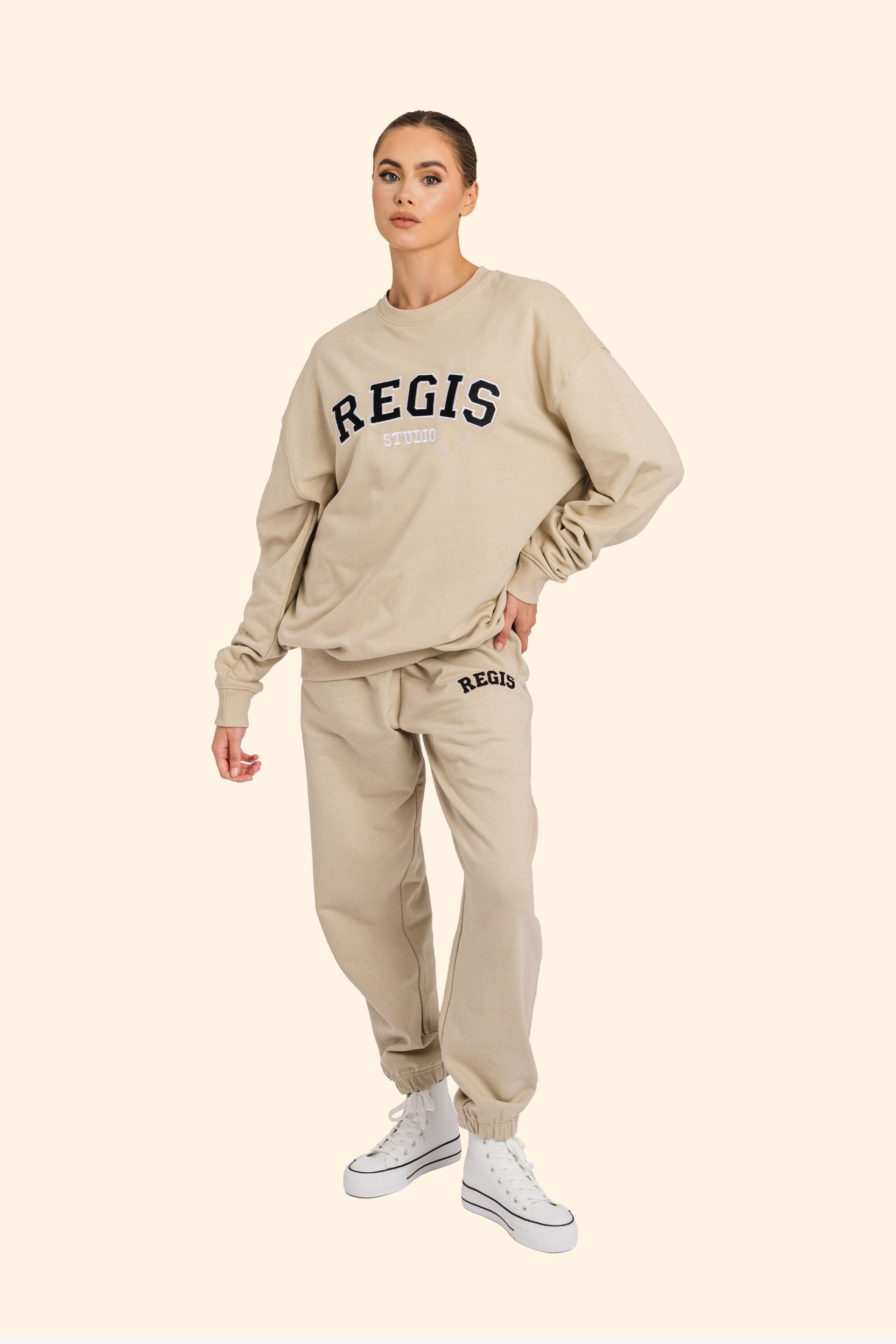 Women's Organic Combed Ringspon Cotton Sweatshirt - Desert Dust