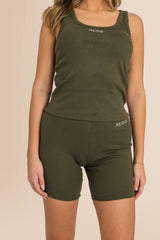 Women’s Ribbed - Shorts Organic - Khaki