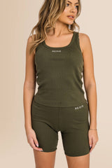 Women’s Ribbed - Shorts Organic - Khaki