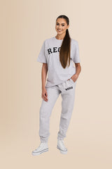 Organic French Terry Jogger Pants - Cool Heather Grey