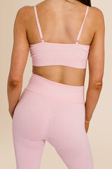 Women's Ribbed - Multi-Sport Leggings - Pink