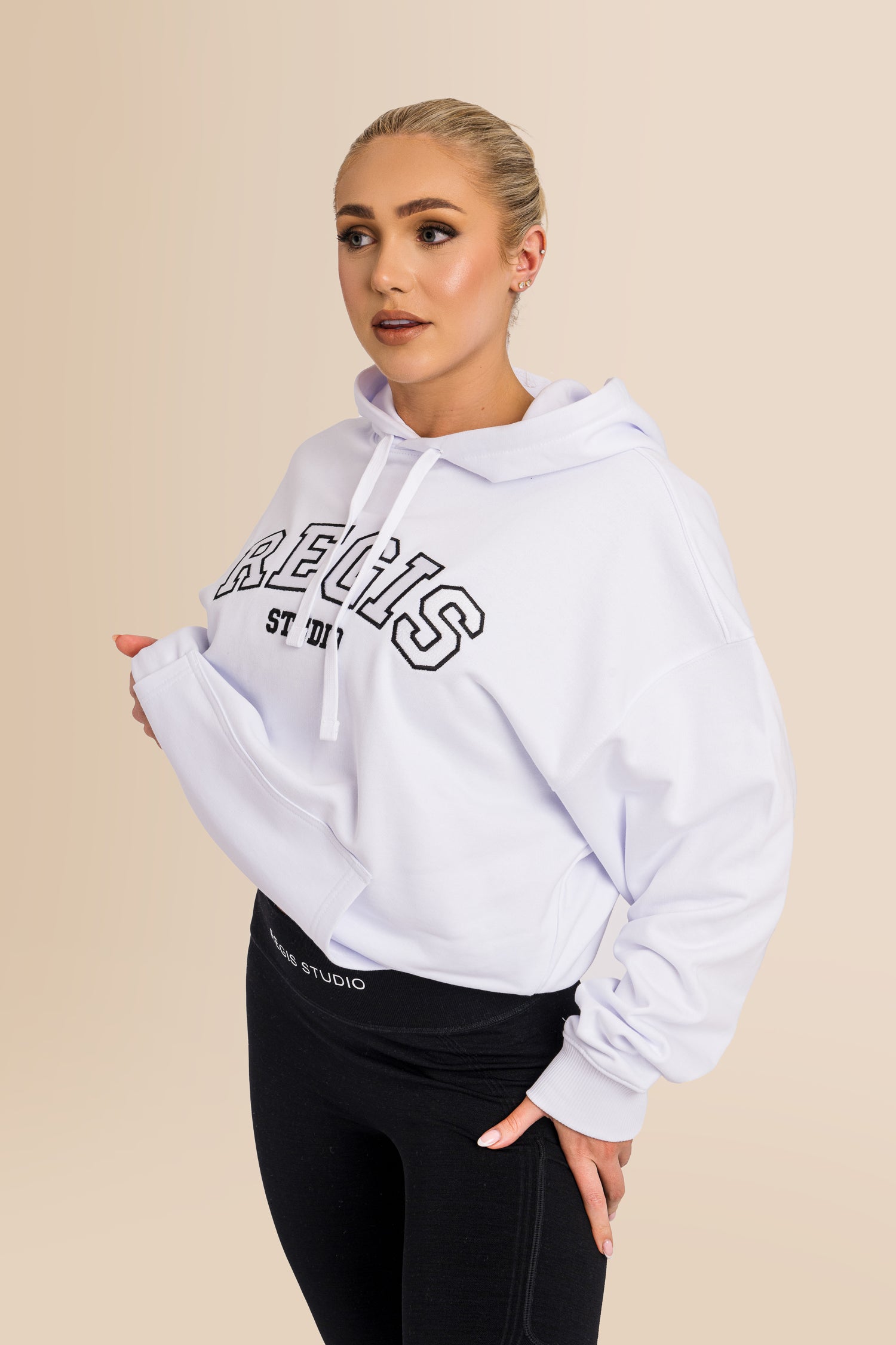 Titan Striker 2.0 Unisex Oversized Hoodie  - White