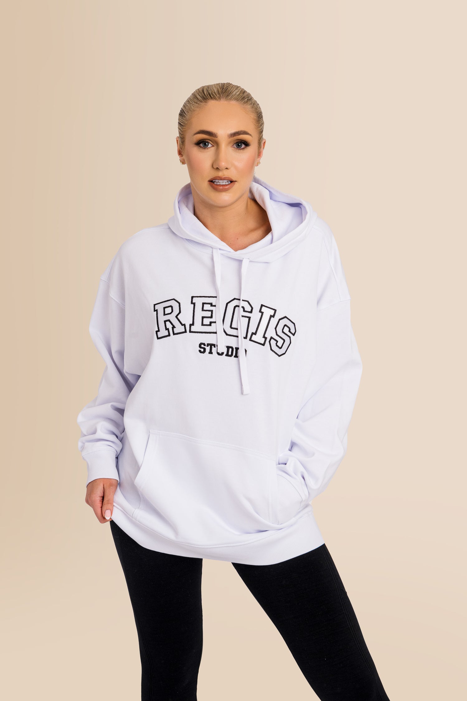 Titan Striker 2.0 Unisex Oversized Hoodie  - White