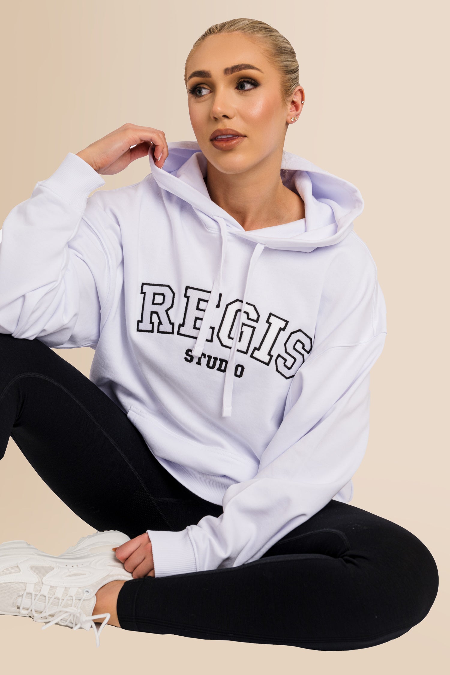 Titan Striker 2.0 Unisex Oversized Hoodie  - White