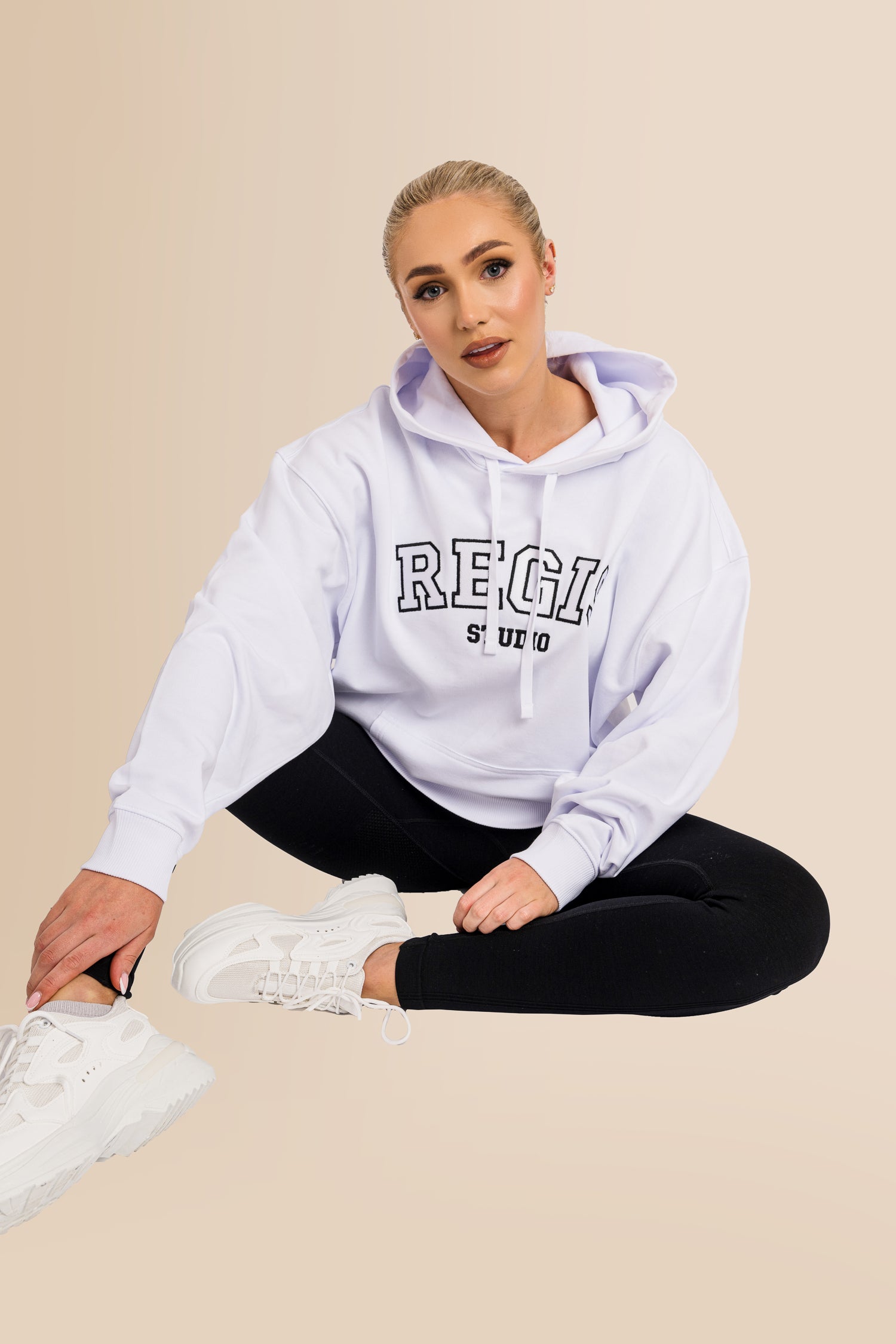 Titan Striker 2.0 Unisex Oversized Hoodie  - White