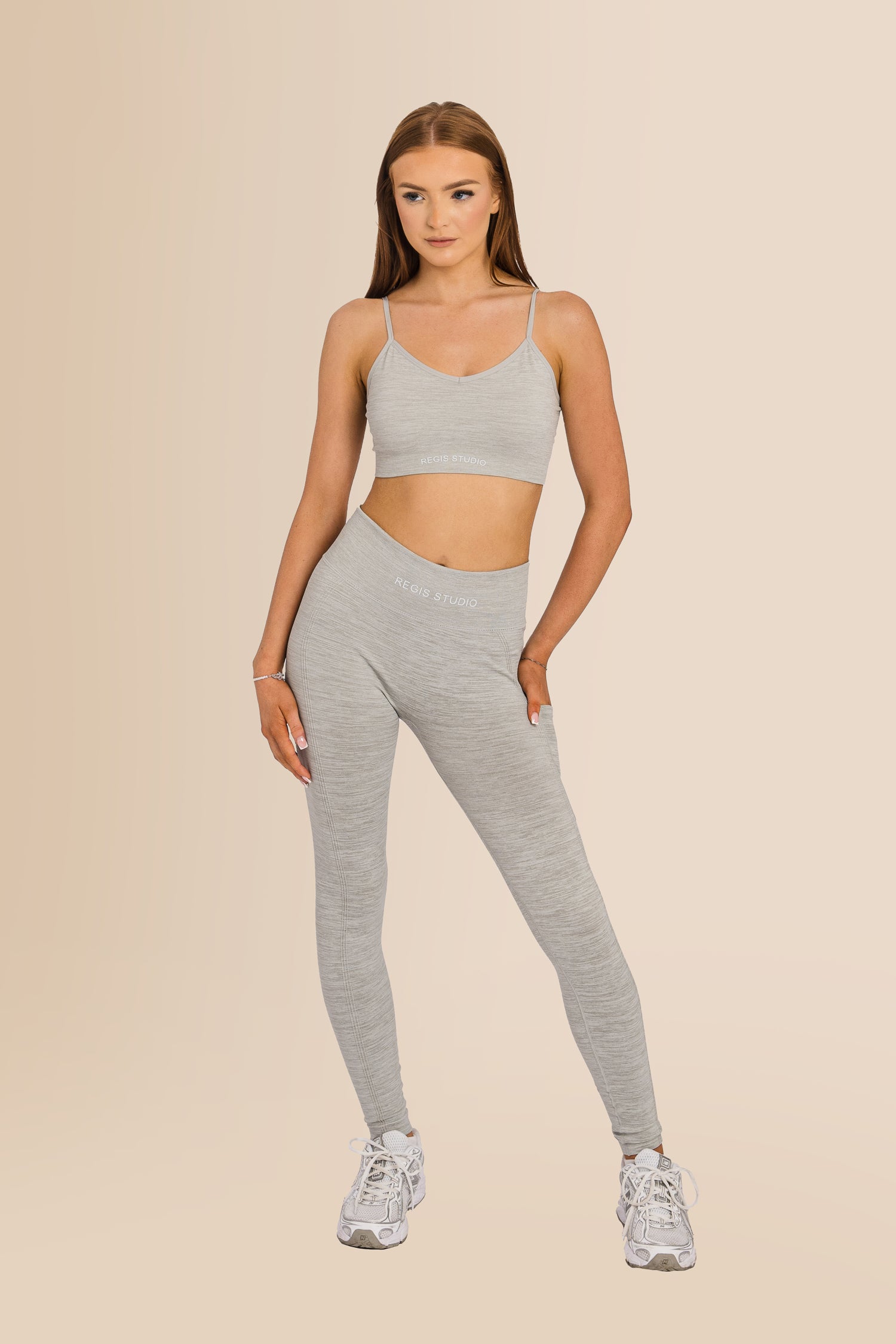 Women's Ribbed - Multi-Sport Leggings - Grey