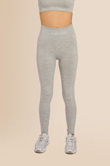 Women's Ribbed - Multi-Sport Leggings - Grey