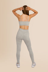 Women's Ribbed - Multi-Sport Leggings - Grey