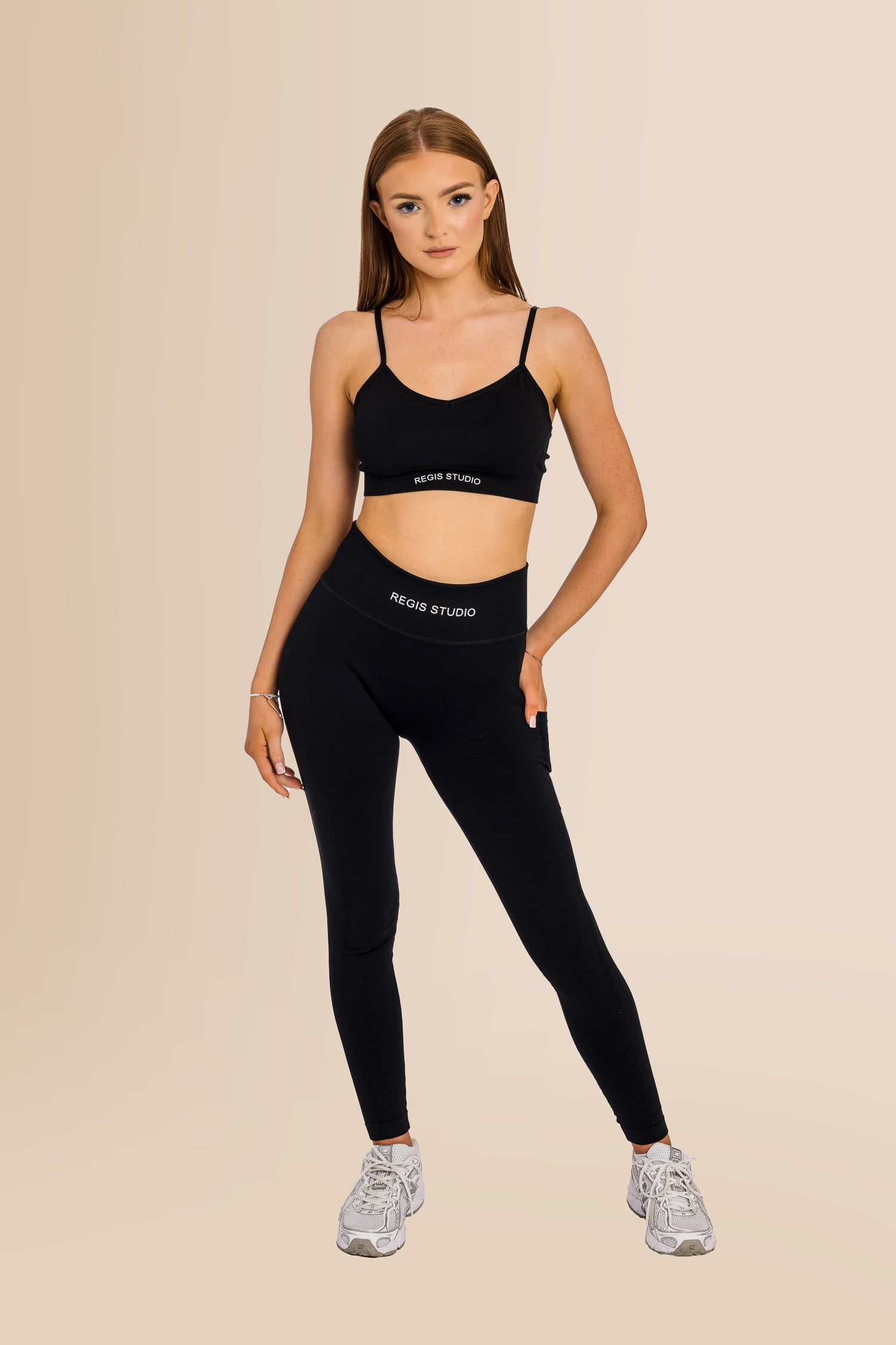 Women's Ribbed Multi-Sport Leggings - Black