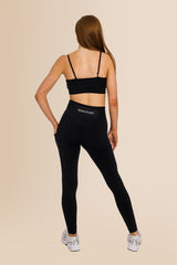 Women's Ribbed Multi-Sport Leggings - Black