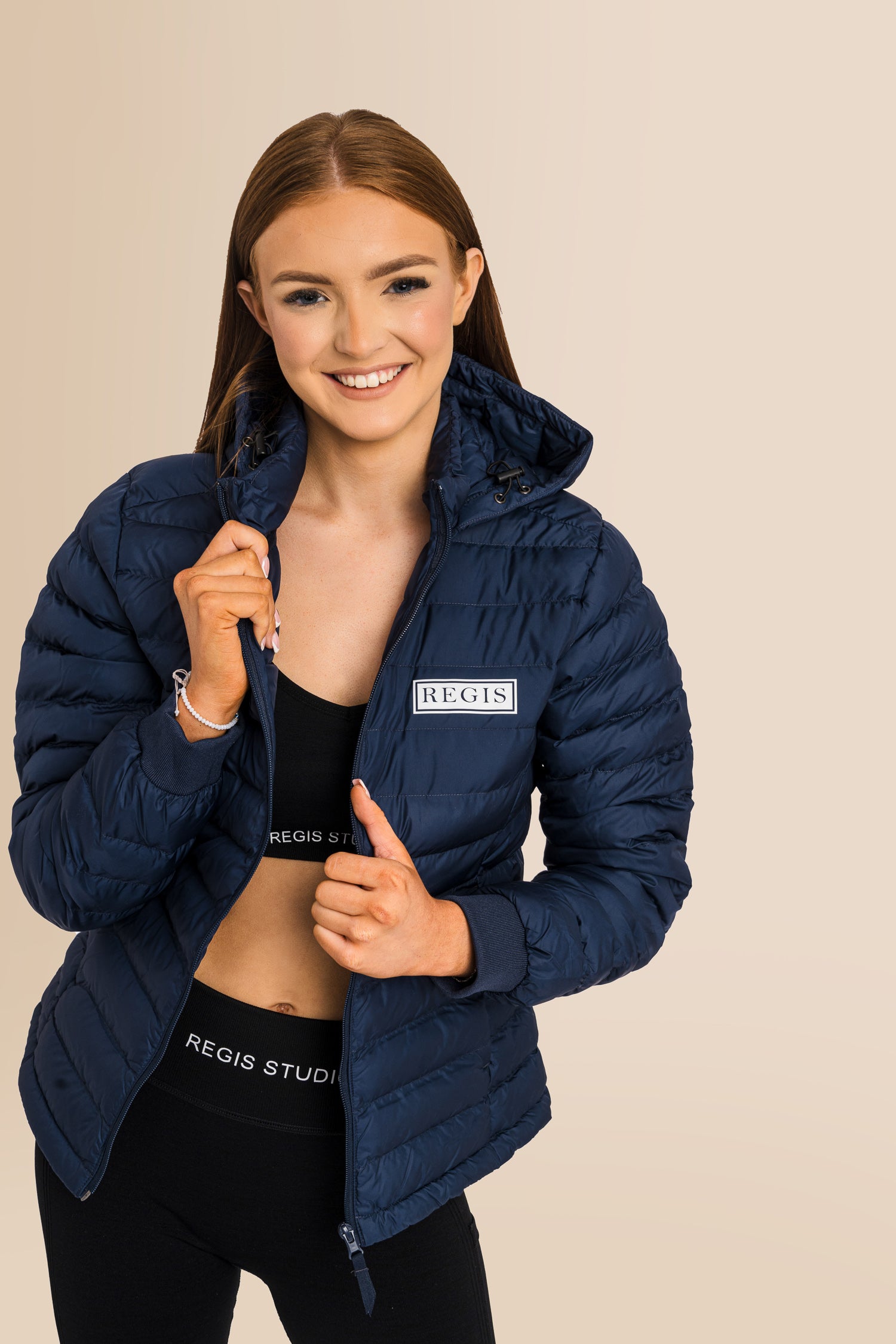 Women's Recycled Padded Jacket - French Navy