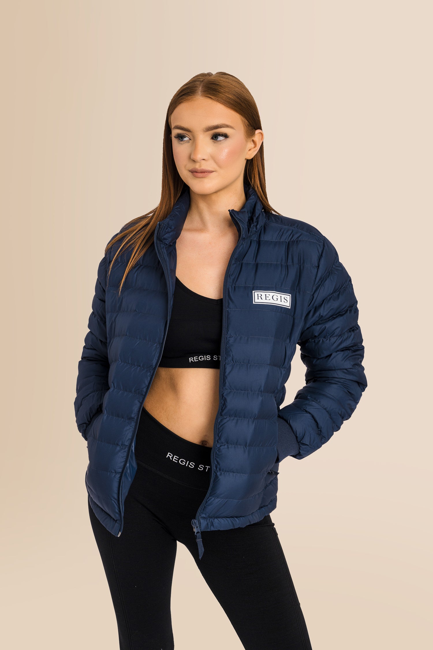 Women's Recycled Padded Jacket - French Navy