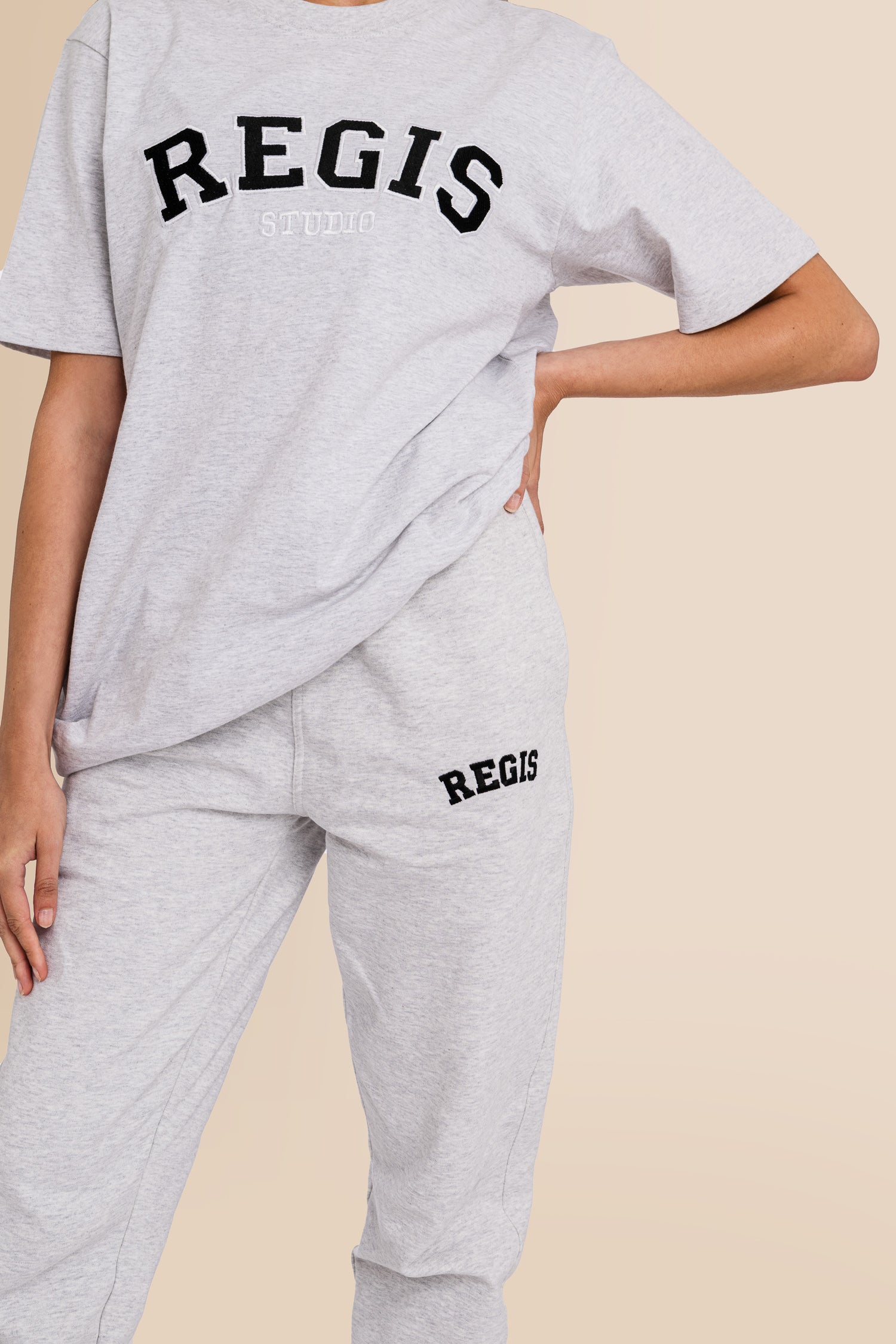 Organic French Terry Jogger Pants - Cool Heather Grey