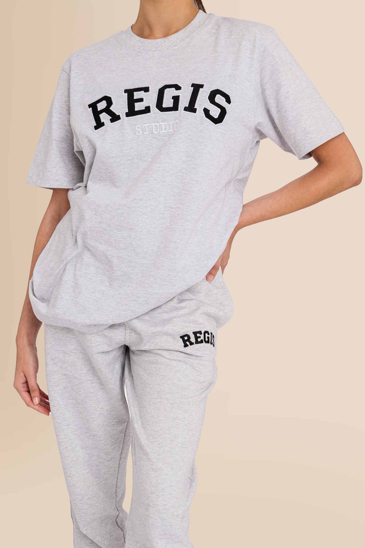 Organic French Terry Jogger Pants - Cool Heather Grey