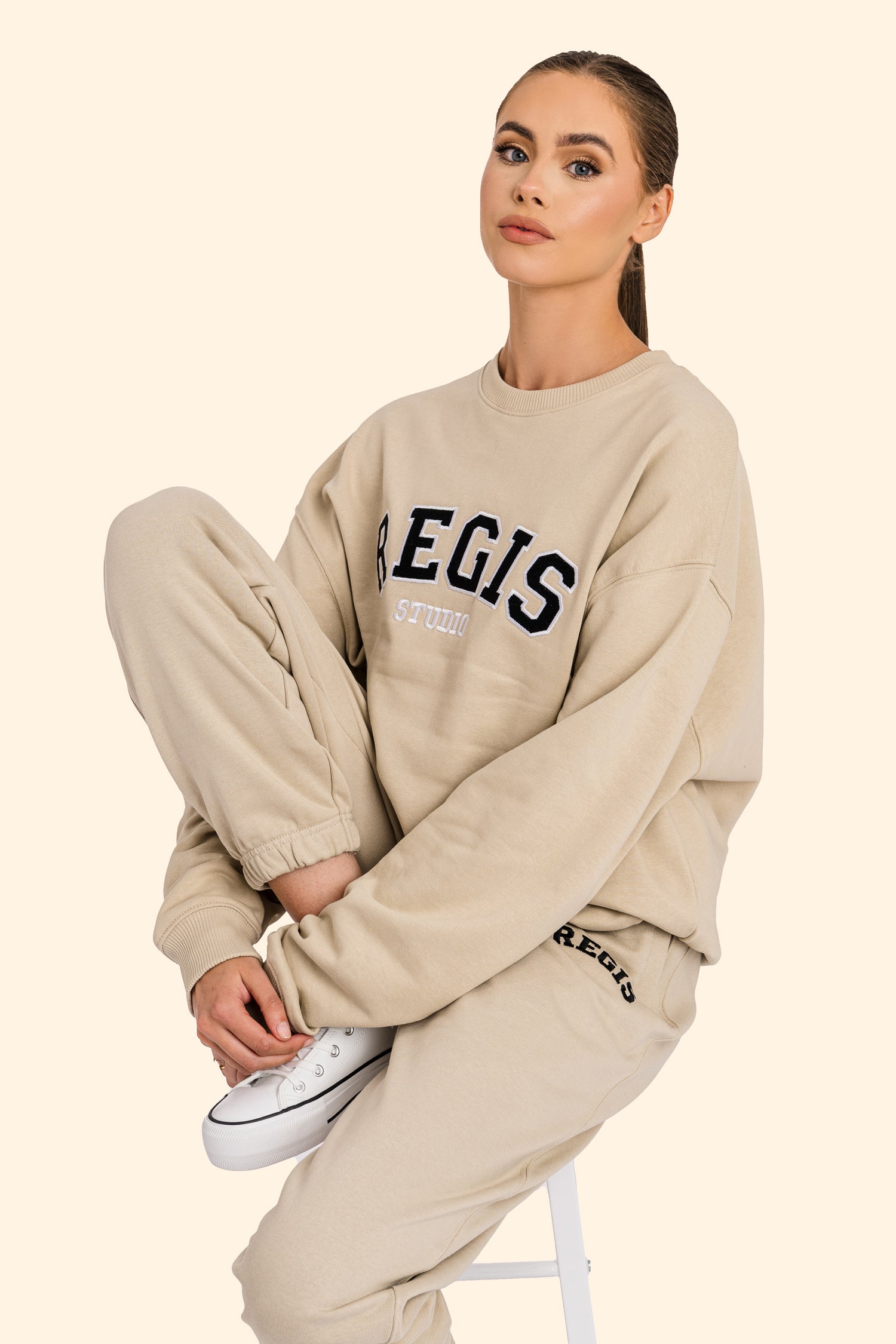 Organic French Terry Jogger Pants - Desert Dust