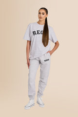 Organic French Terry Jogger Pants - Cool Heather Grey