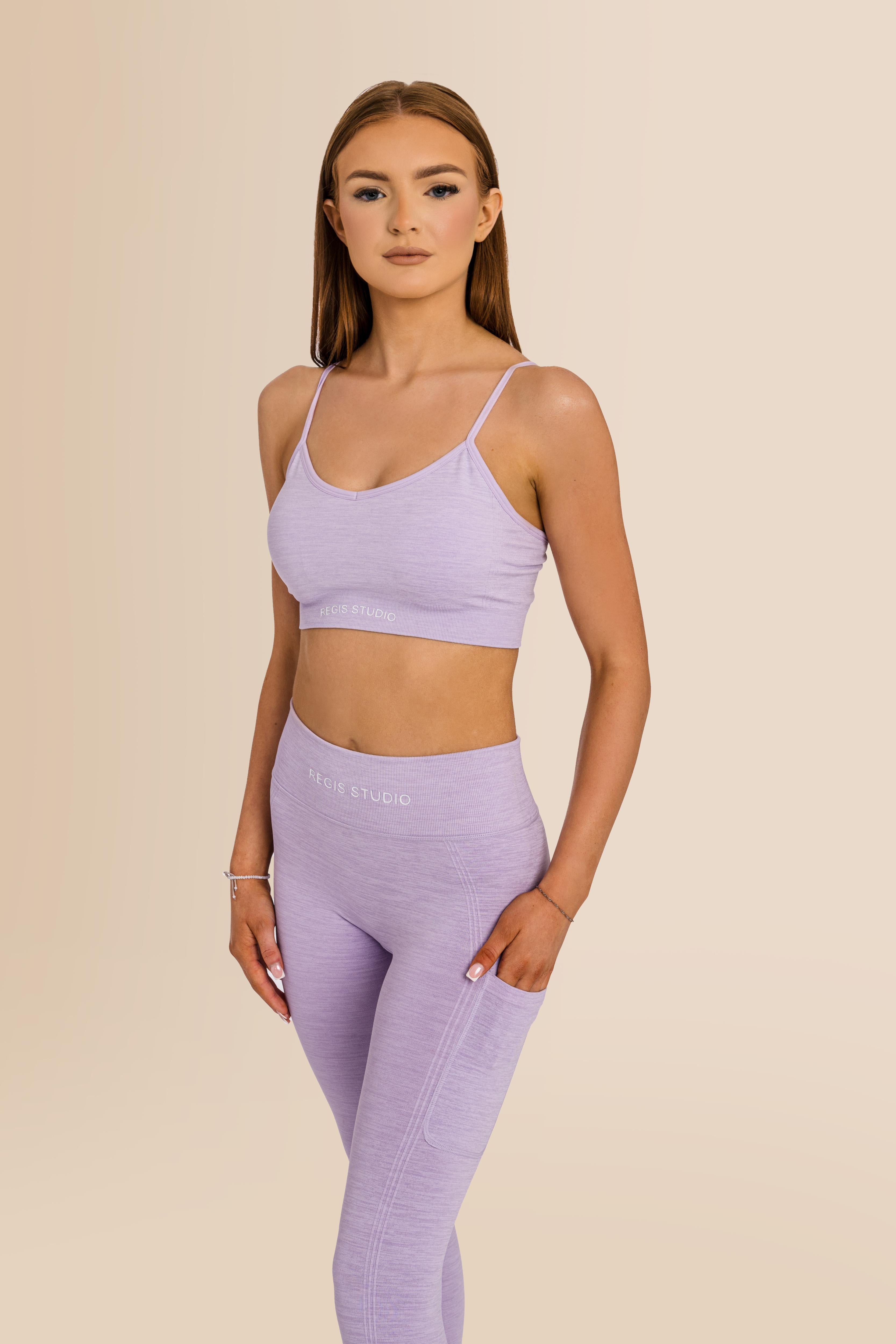 Women's Ribbed - Multi-Sport Leggings - Lilac