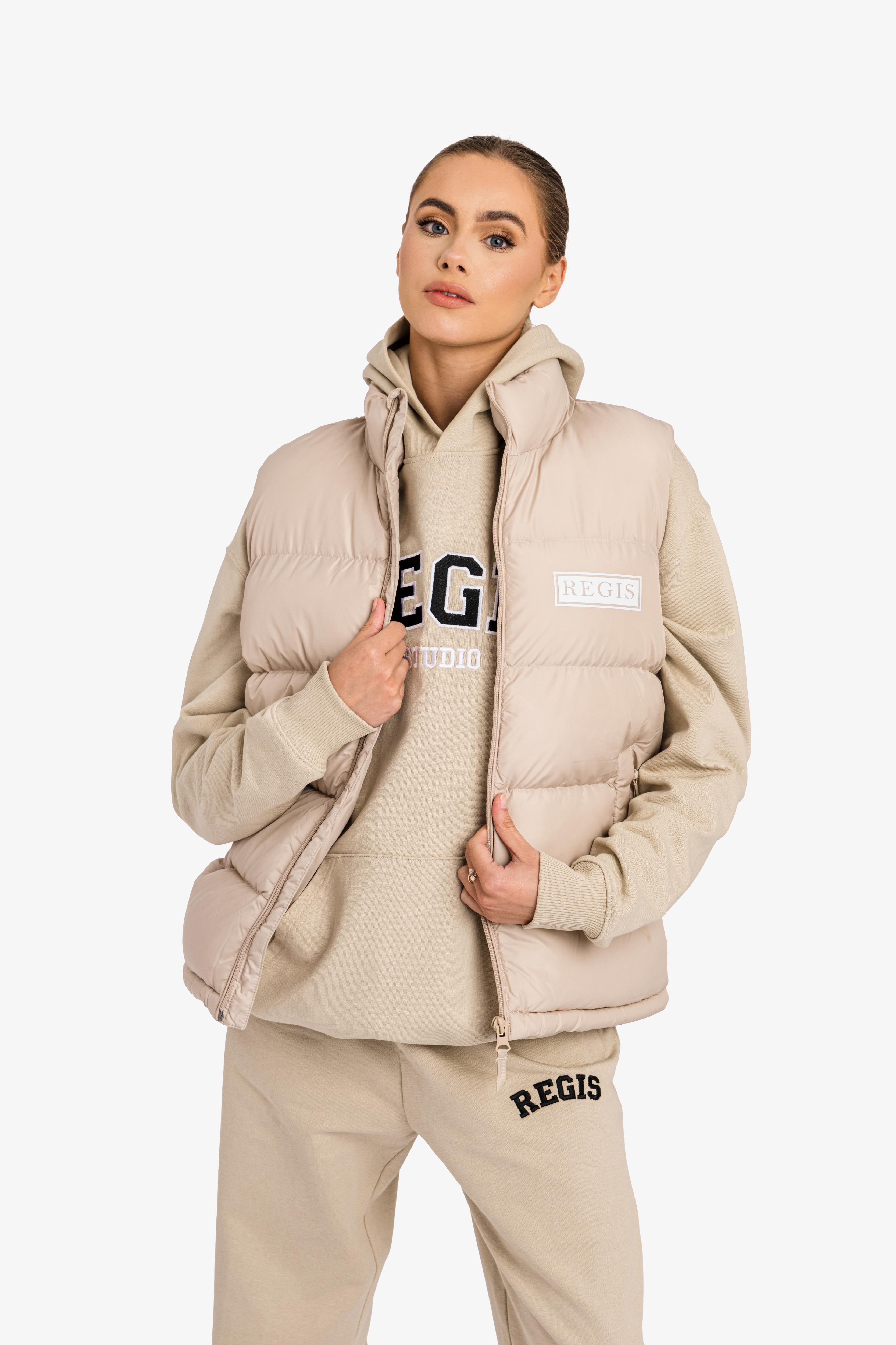 Padded Recycled Puffer Gilet - Desert Dust