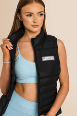Recycled Sleeveless Body Warmer - Black