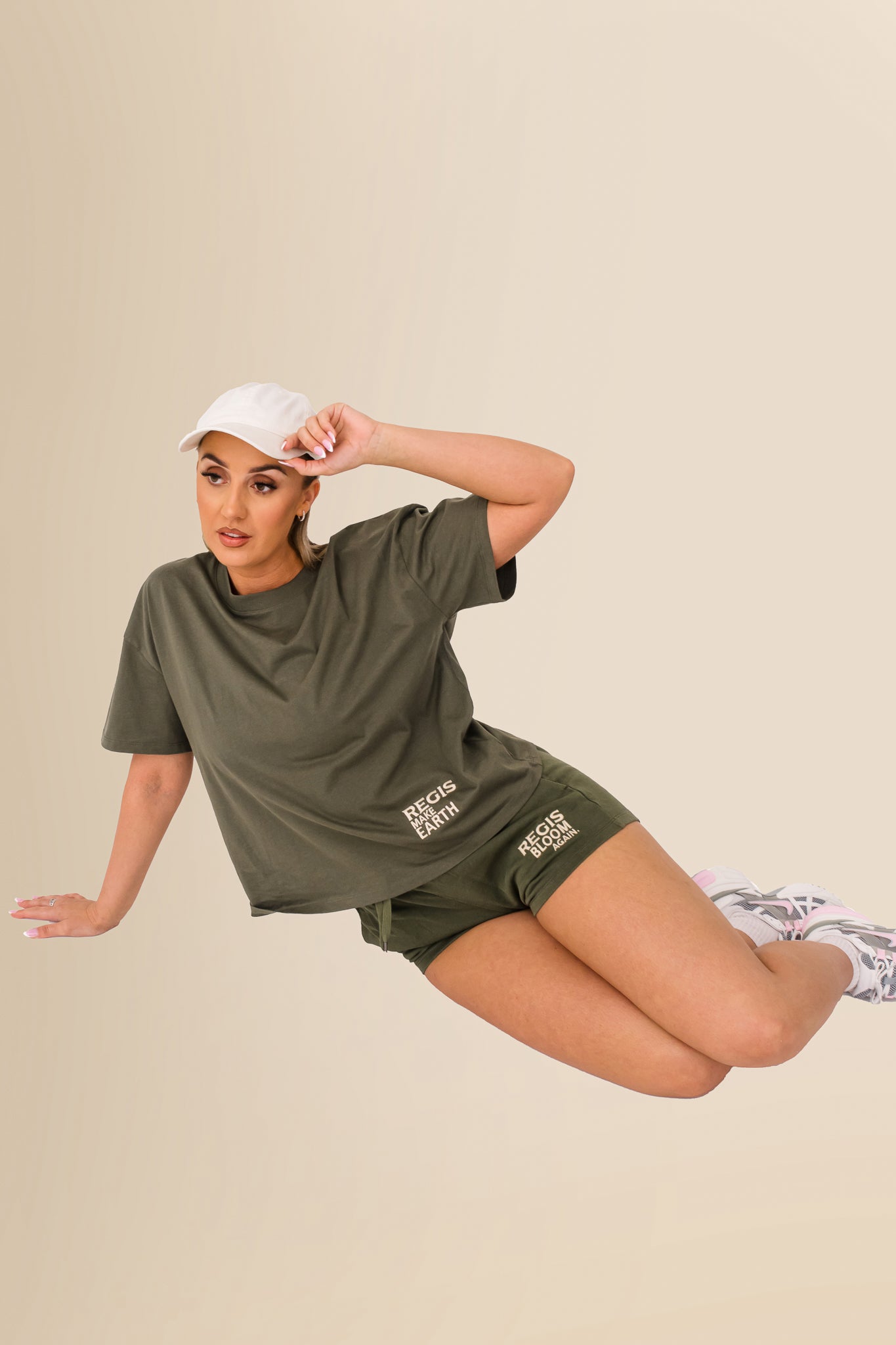 Women’s Terry Towel Shorts – Organic Comfort Blend - Washed Organic Khaki