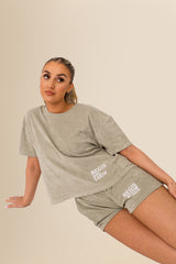 Women’s Terry Towel Shorts – Organic Comfort Blend - Almond Green