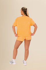 Women’s Terry Towel Shorts – Organic Comfort Blend - Apricot