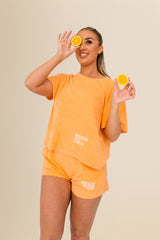 Women’s Terry Towel Shorts – Organic Comfort Blend - Apricot