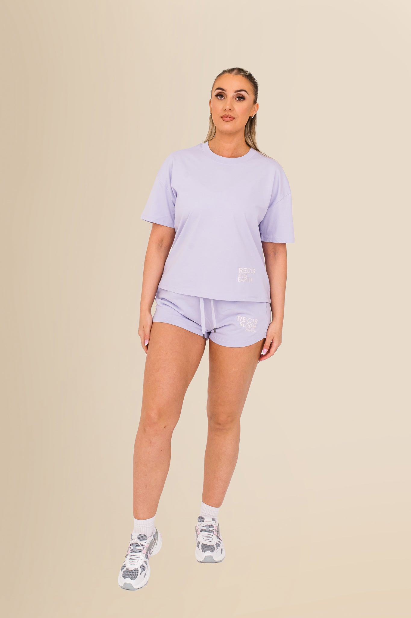 Eco-Friendly Women's French Terry Shorts - 100% Organic - Washed Parma