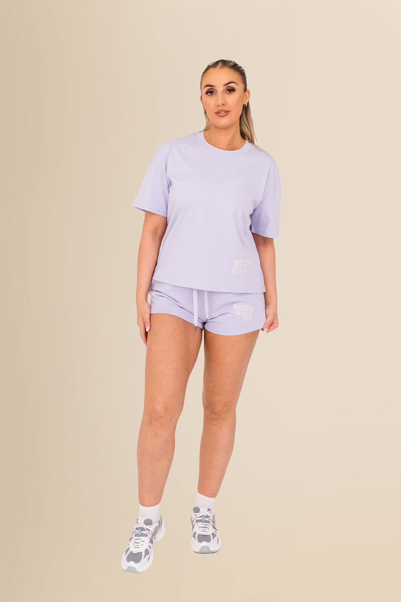 Eco-Friendly Women's French Terry Shorts - 100% Organic - Washed Parma