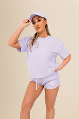 Eco-Friendly Women's French Terry Shorts - 100% Organic - Washed Parma