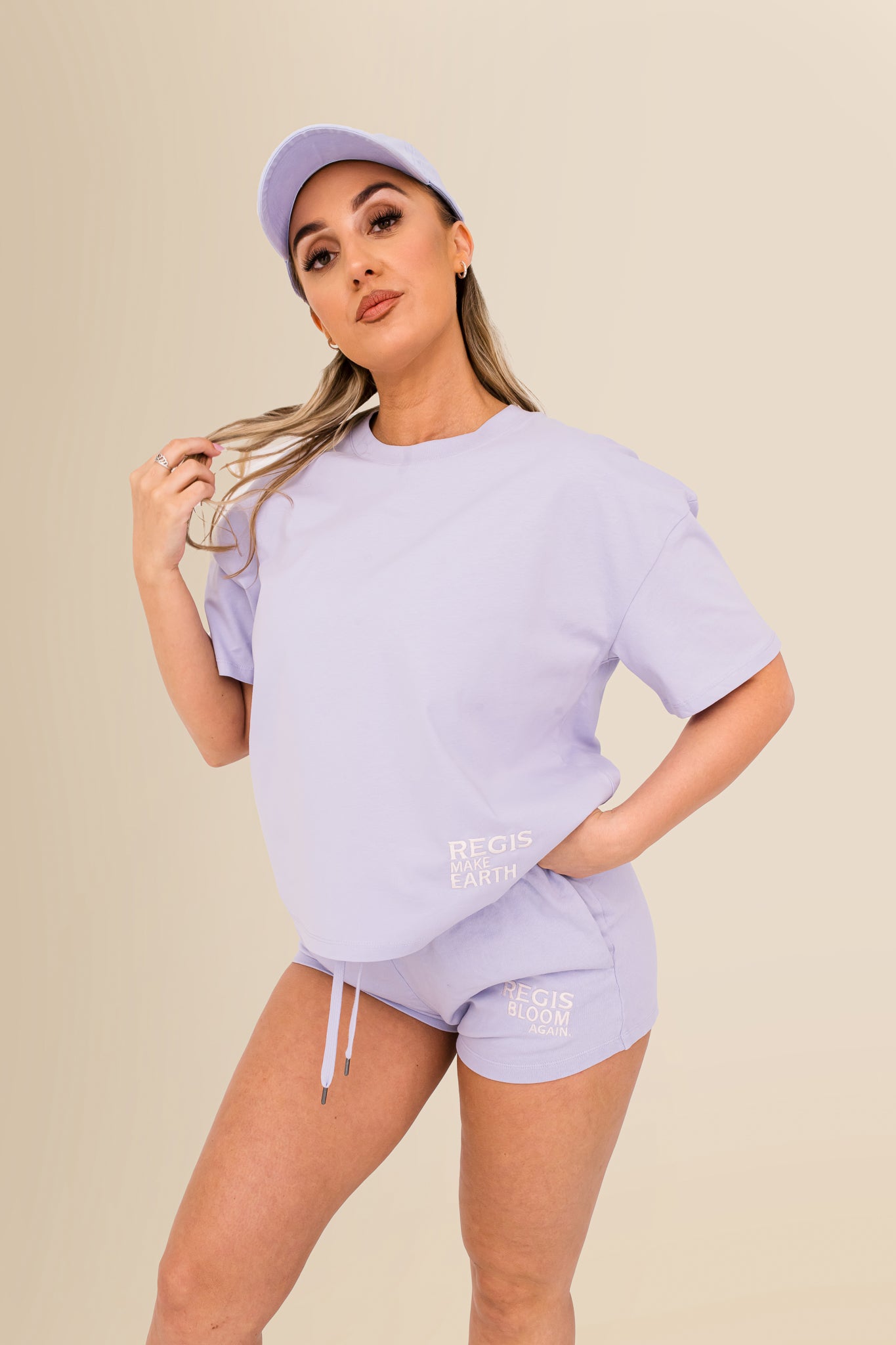 Eco-Friendly Women's French Terry Shorts - 100% Organic - Washed Parma