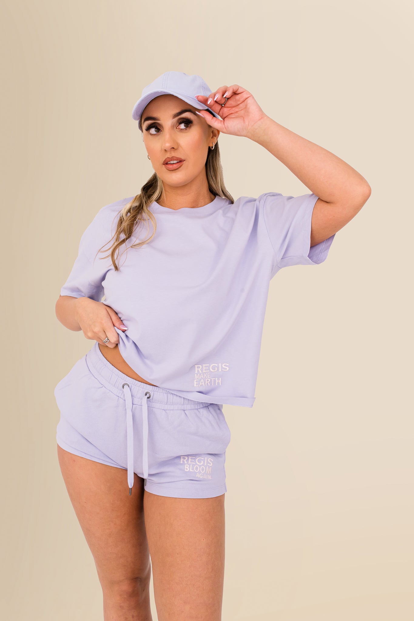 Eco-Friendly Women's French Terry Shorts - 100% Organic - Washed Parma