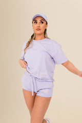 Eco-Friendly Women's French Terry Shorts - 100% Organic - Washed Parma