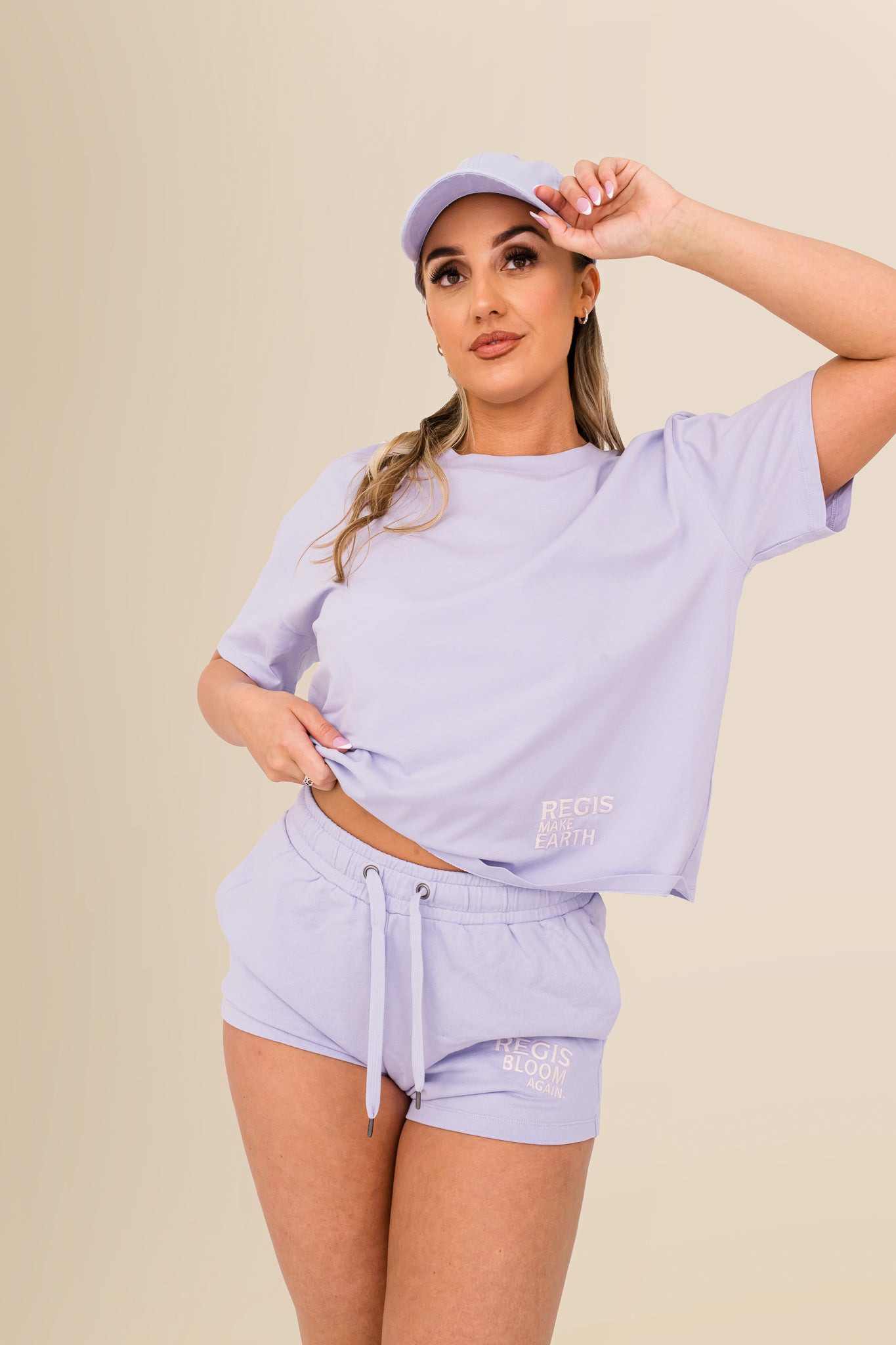 Eco-Friendly Women's French Terry Shorts - 100% Organic - Washed Parma