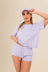 Eco-Friendly Women's French Terry Shorts - 100% Organic - Washed Parma