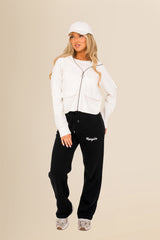 Women's Organic French Terry  Hooded Sweatshirt - Ivory