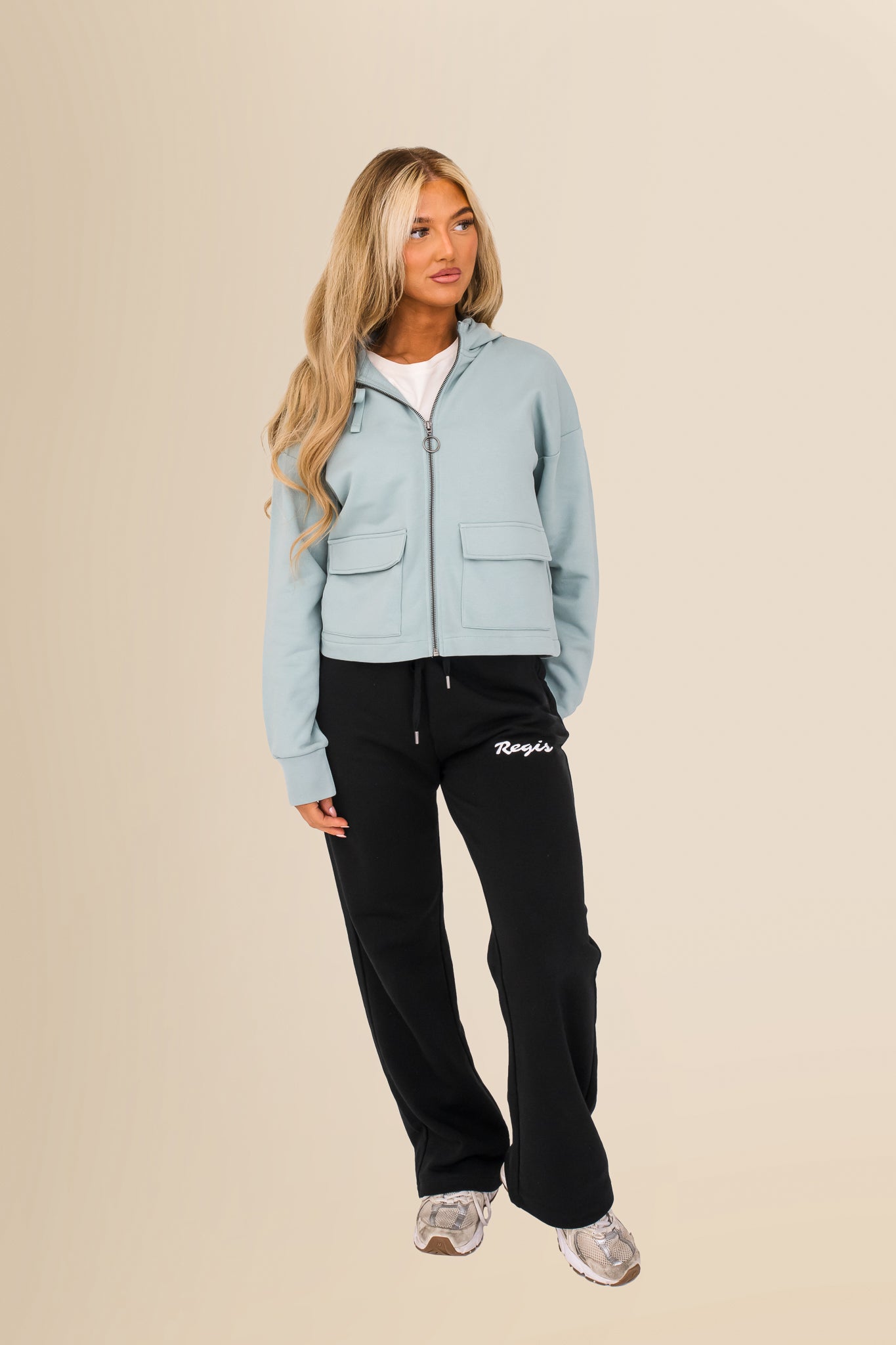 Women's Organic French Terry  Hooded Sweatshirt - Jade Green