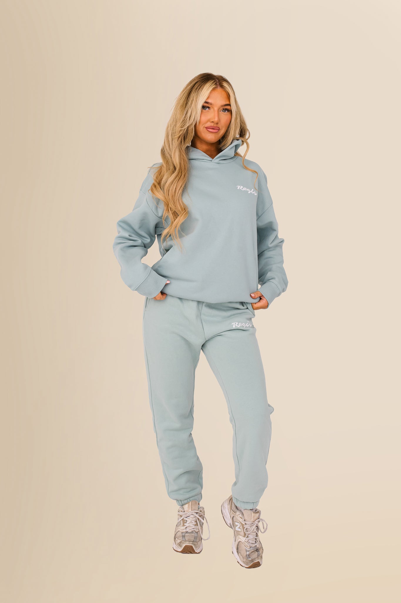 Unisex Oversized Organic Hooded Sweatshirt - Eco-Conscious Comfort - Jade Green