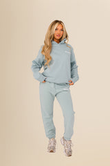 Unisex Oversized Organic Hooded Sweatshirt - Eco-Conscious Comfort - Jade Green