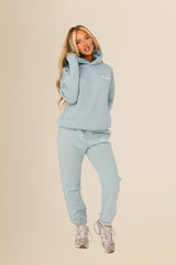 Unisex Oversized Organic Hooded Sweatshirt - Eco-Conscious Comfort - Jade Green