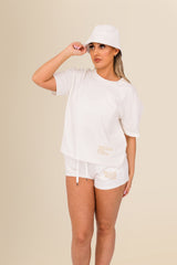 Women's Oversized Tee – 100% Organic Cotton - Ivory