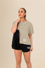 Eco-Friendly Women's French Terry Shorts - 100% Organic - Washed Black