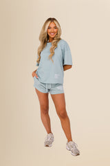 Eco-Friendly Women's French Terry Shorts - 100% Organic - Jade Green