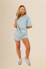 Eco-Friendly Women's French Terry Shorts - 100% Organic - Jade Green