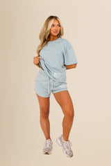 Eco-Friendly Women's French Terry Shorts - 100% Organic - Jade Green