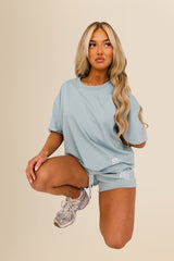 Women's Oversized Tee – 100% Organic Cotton - Forest Jade