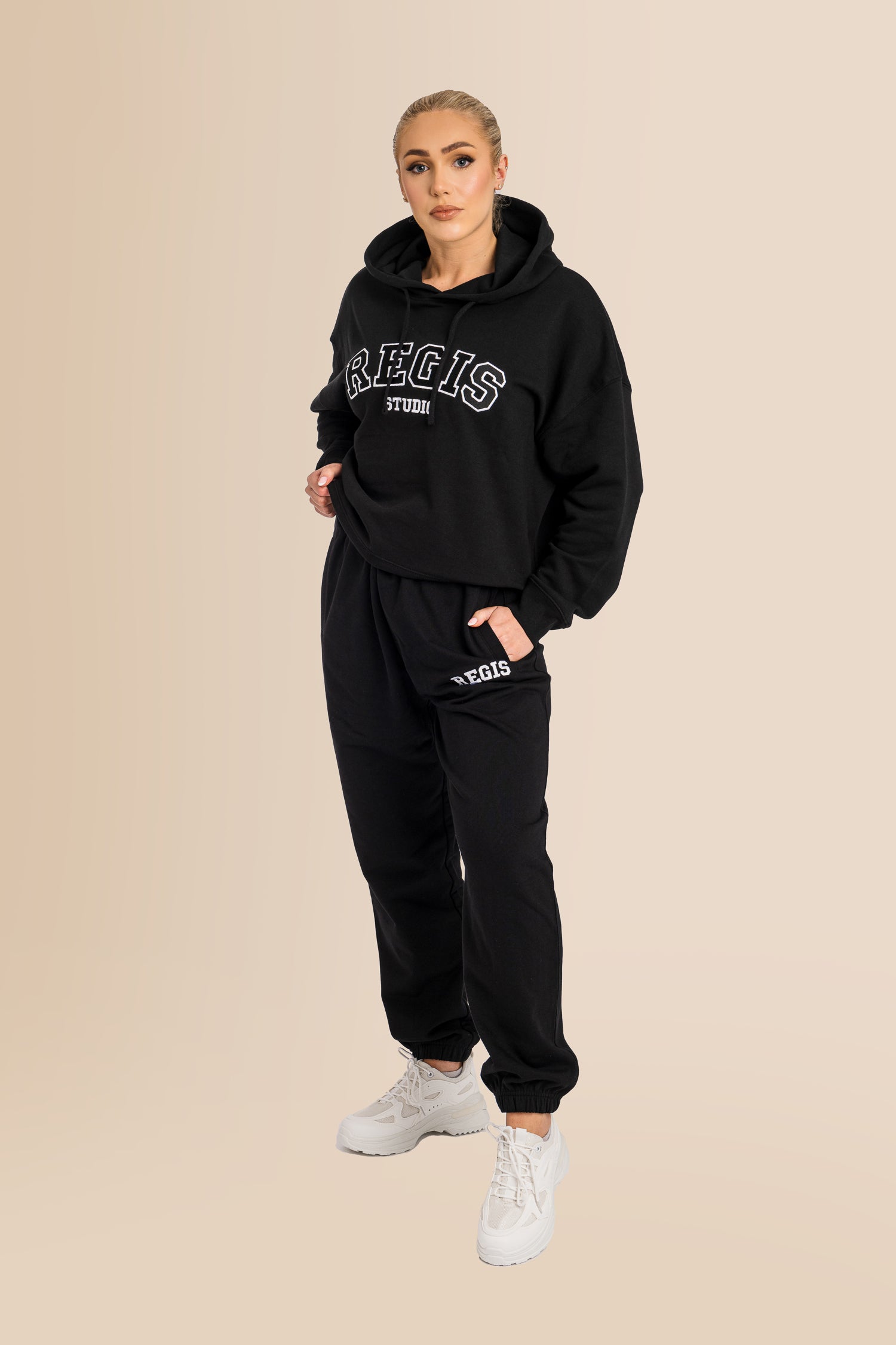 Organic French Terry Jogger Pants - Black