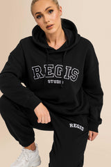 Premium Women's Organic Brushed Cotton Hoodie - Black