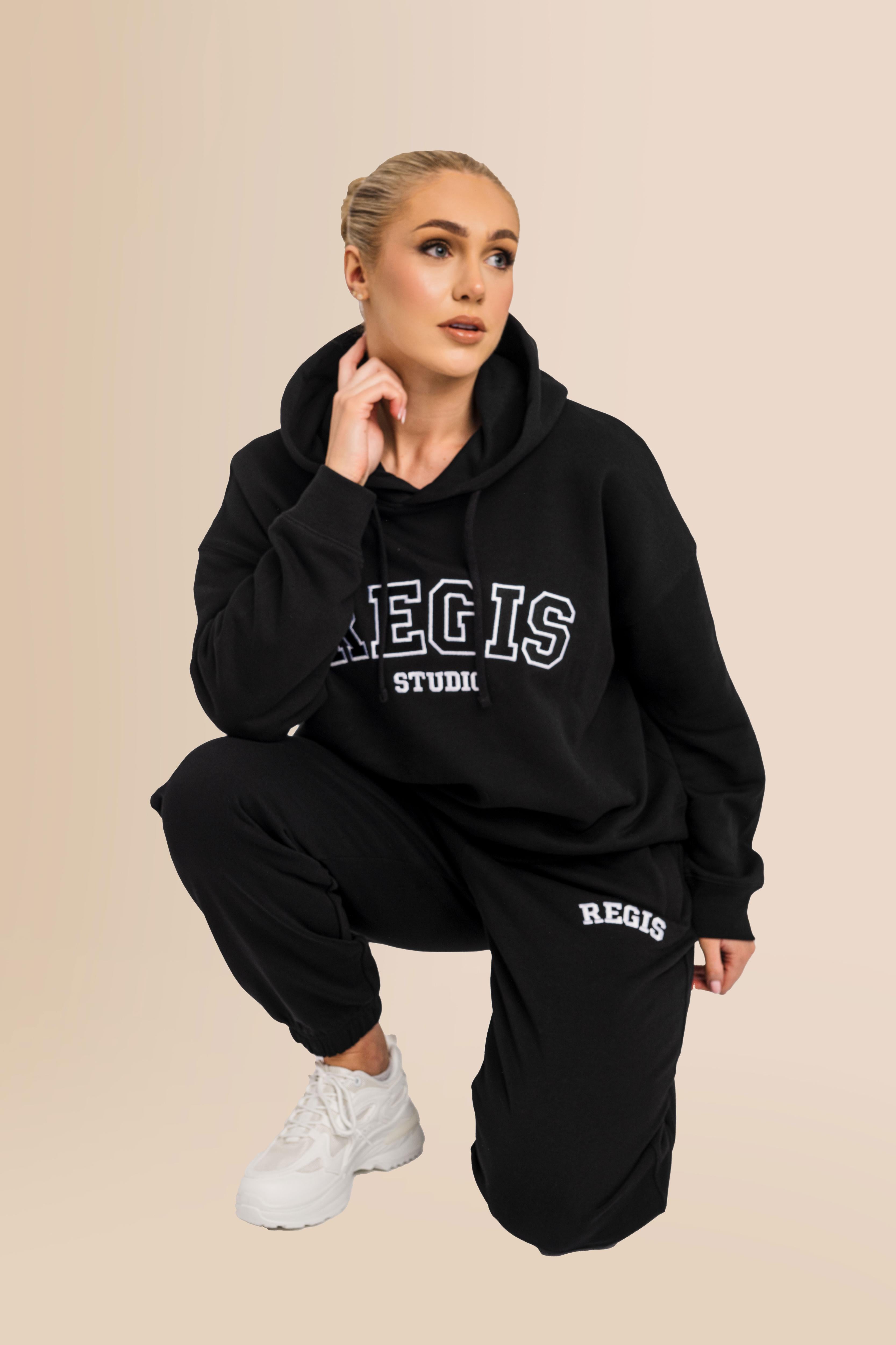 Premium Women's Organic Brushed Cotton Hoodie - Black